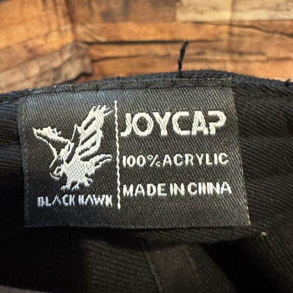 We Don’t Dial 911 Hat Embroidered Black Adjustable Hook & Loop Strapback Cap - Picture 7 of 7